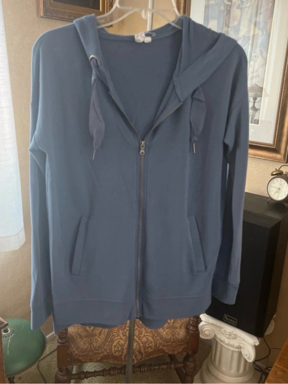 Cable & Gauge Blue Zip-Up Hoodie